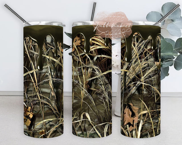 Rustic Hunters Camo Design Png, Camouflage 20oz Skinny Tumbler, Hunting Season Tumbler Design, Outdoor Sublimation Design, Instant Download Sublimation Rabbitmakies 