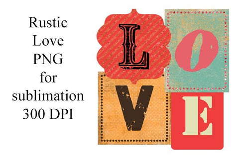 Rustic Love PNG for sublimation Sublimation Digital Honeybee 