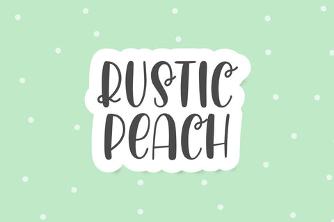 Rustic Peach Font Jimtype Studio 