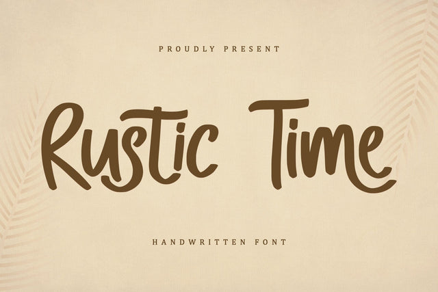 Rustic Time Font Sakha Design Studio 