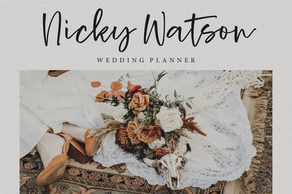 Rustic Wedding Modern Calligraphy Font - So Fontsy