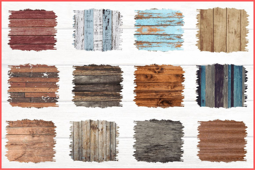 Rustic Wood Sublimation Background Bundle - So Fontsy
