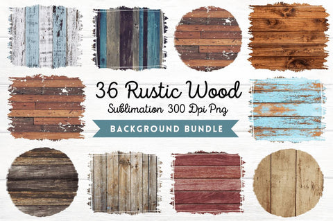 Rustic Wood Sublimation Background Bundle Sublimation Regulrcrative 