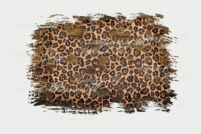 Rustic Wooden Background and Leopard Distressed Grunge,Leopard Patches, Splash Leopard print texture,Distressed Sublimation Background PNG Sublimation ArtStudio 