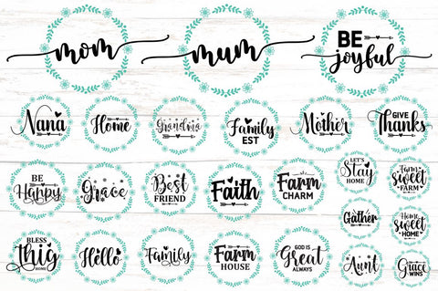 Rustic Wreath SVG Bundle SVG Designangry 