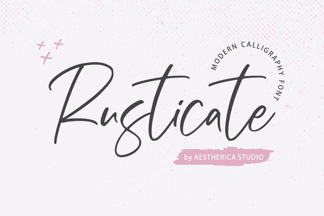 Rusticate Font Aestherica Studio 
