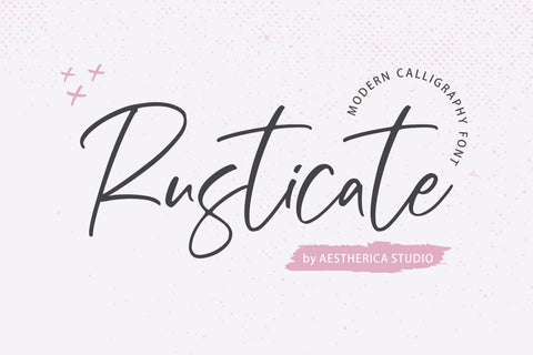 Rusticate Font Aestherica Studio 