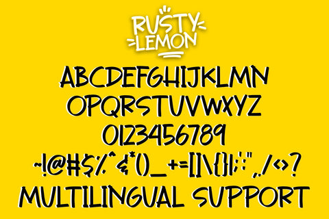 Rusty Lemon Font Dm Letter Studio 
