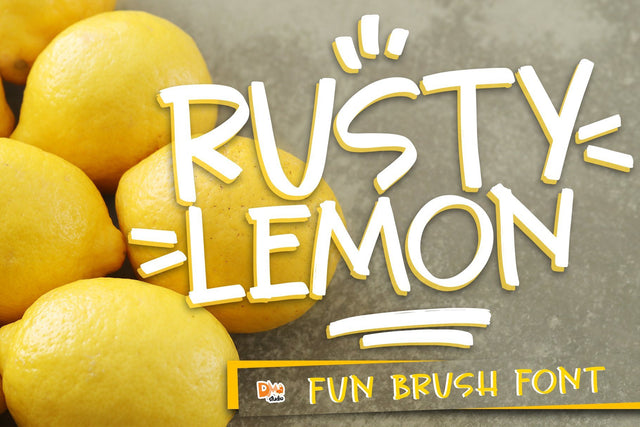 Rusty Lemon Font Dm Letter Studio 