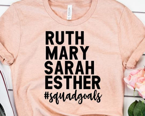 Ruth Mary Sarah Esther SVG - Christian SVG SVG She Shed Craft Store 