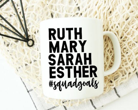 Ruth Mary Sarah Esther SVG - Christian SVG SVG She Shed Craft Store 