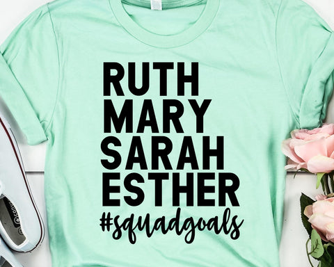 Ruth Mary Sarah Esther SVG - Christian SVG SVG She Shed Craft Store 