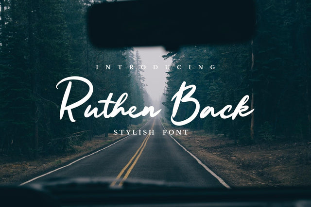 Ruthen Back - Stylish Font Font Javapep 