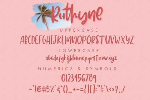 Ruthyne - Handwritten Font Font Dm Letter Studio 