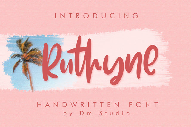 Ruthyne - Handwritten Font Font Dm Letter Studio 