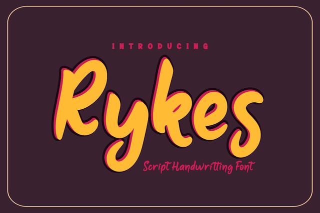 Rykes Font twinletter 