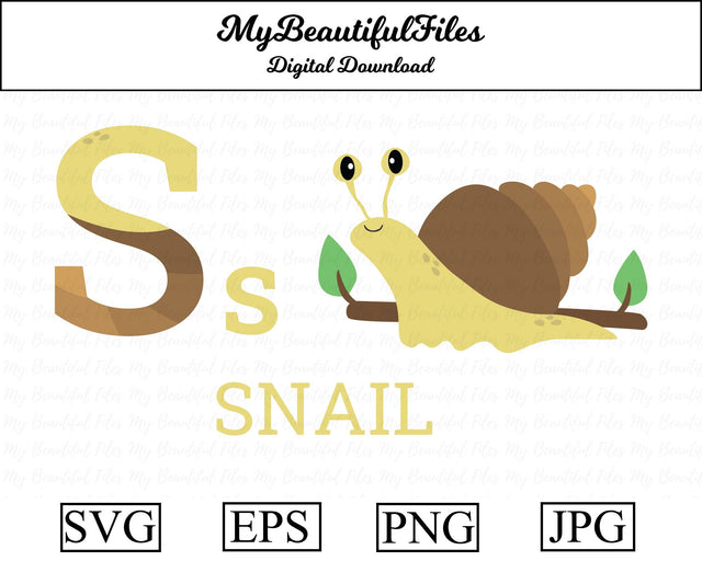 s-snail SVG MyBeautifulFiles 