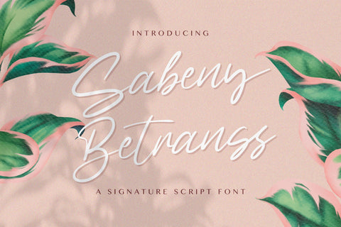 Sabeny Betranss - Handwritten Font Font StringLabs 