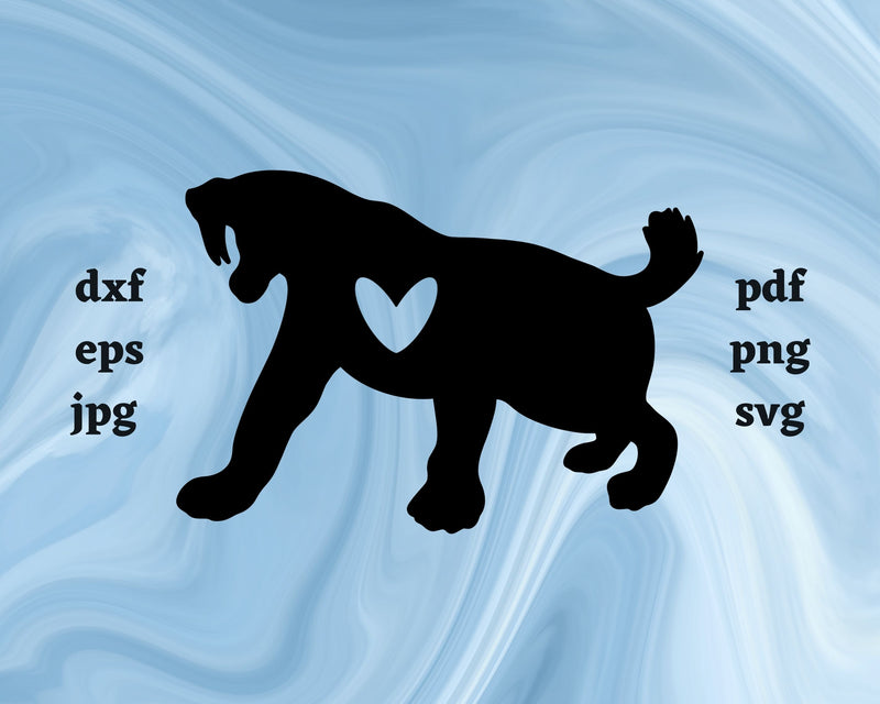 Sabretooth Tiger Heart SVG Cut File SVG Northern Light SVG 