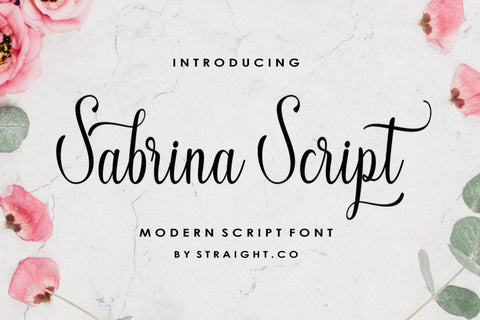 Sabrina Script Font Straight.co 