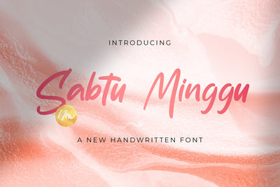 Sabtu Minggu - Handwritten Font Font StringLabs 