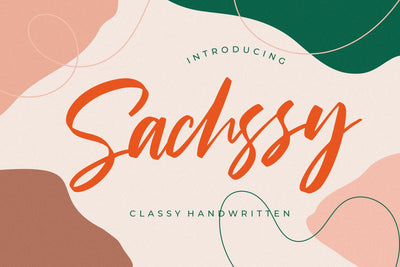 Sachssy Classy Handwritten Font Creatype Studio 