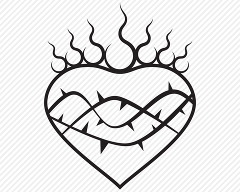 Sacred & Immaculate Heart Bundle | Religious SVG SVG Texas Southern Cuts 