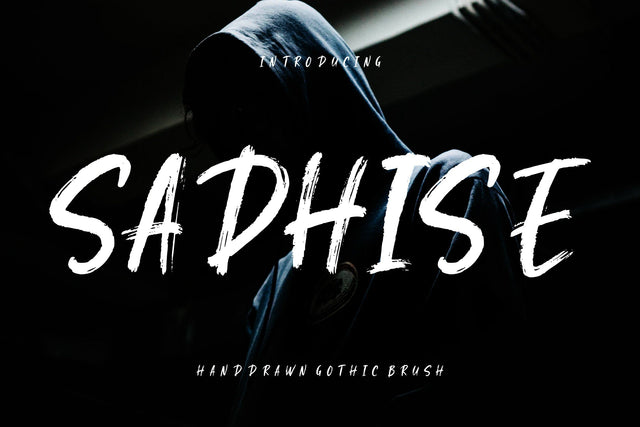Sadhise Handdrawn Gothic Brush Font Creatype Studio 