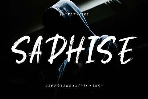 Sadhise Handdrawn Gothic Brush Font Creatype Studio 