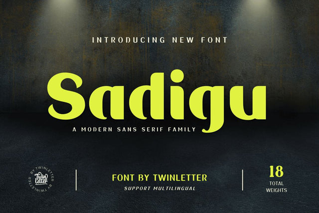 Sadigu Font twinletter 