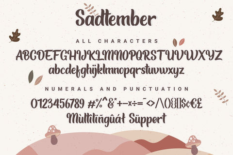 Sadtember | Display Font Font Jimtype Studio 