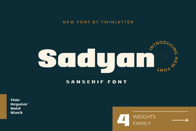 Sadyan Font twinletter 