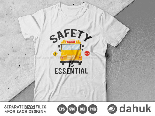 Safety Is Essential, Bus Boss svg, Back To School svg, Bus Driver Gift, School Bus svg, Love School Bus, School Time svg, Cut file, svg SVG dahukdesign 
