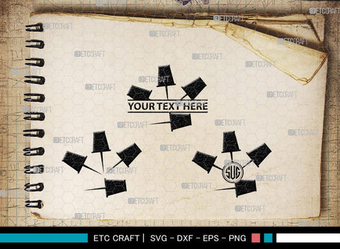 Safety Pin Monogram, Safety Pin Silhouette, Safety Pin SVG, Pin Svg, Open Safety Pin Svg, Closed Safety Pin Svg, SB00210 SVG ETC Craft 