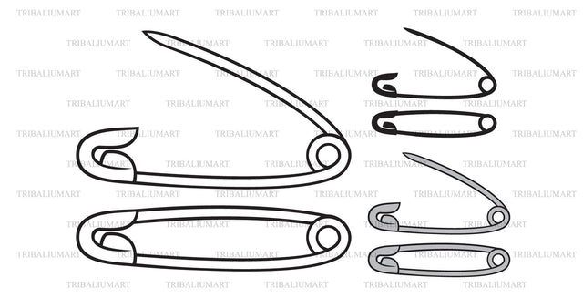Safety pin SVG TribaliumArtSF 