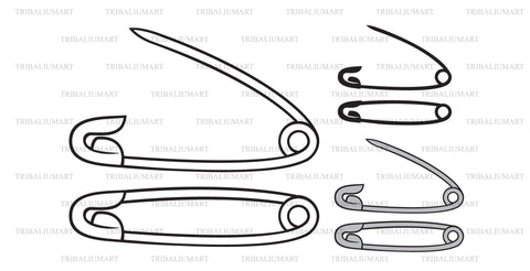 Safety pin SVG TribaliumArtSF 