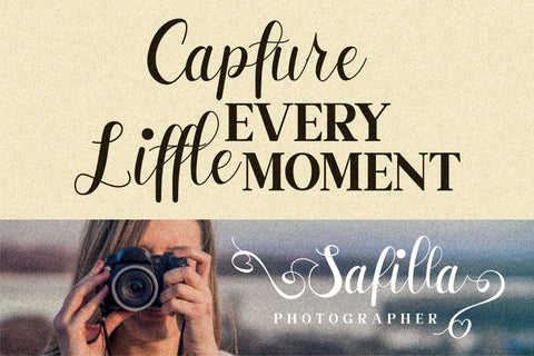 Safilla Font Letterena Studios 