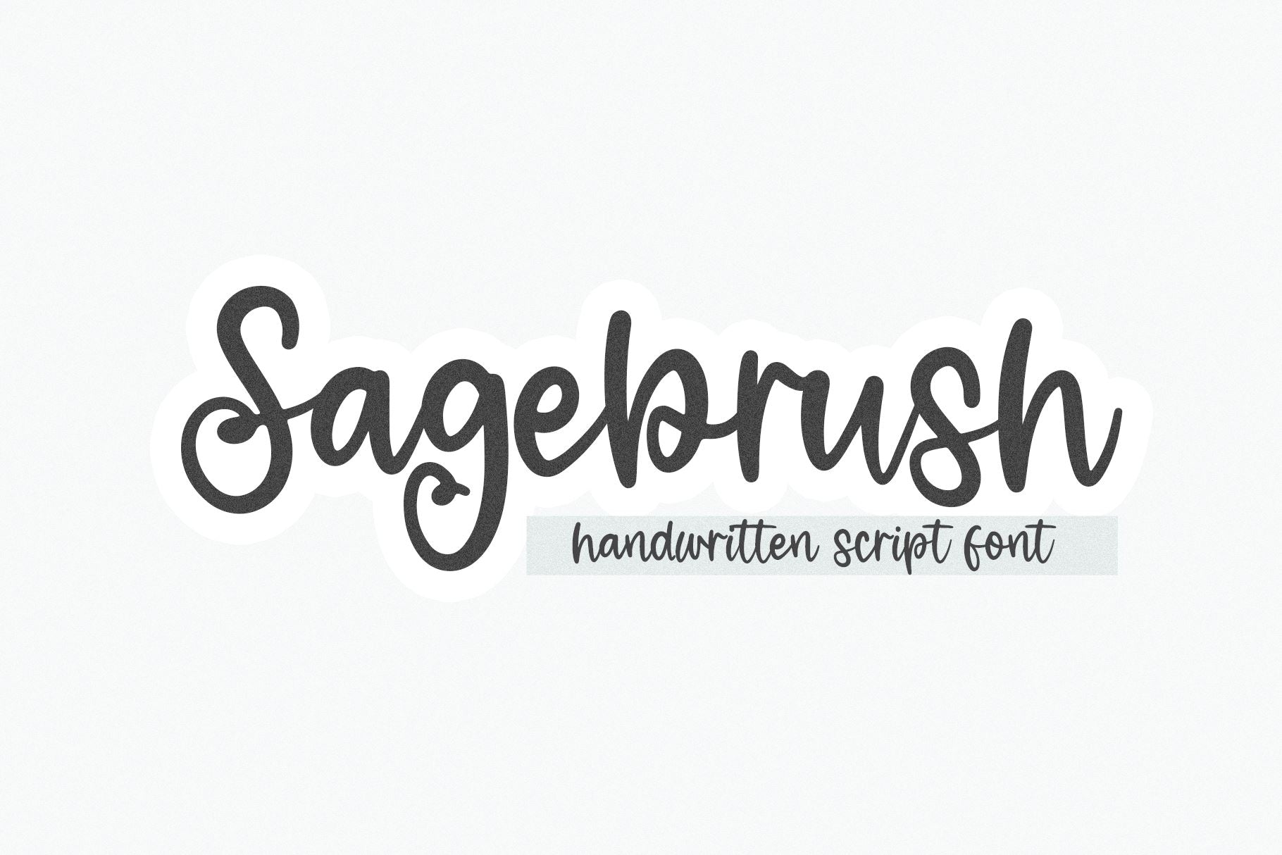 Sagebrush - Handwritten Script Font - So Fontsy