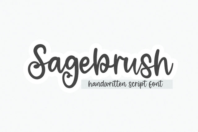 Sagebrush - Handwritten Script Font Font KA Designs 