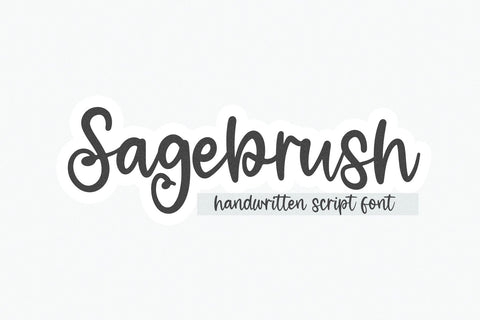 Sagebrush - Handwritten Script Font Font KA Designs 