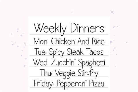 Sagittarius Cute Handwriting Font Font Blush Font Co. 