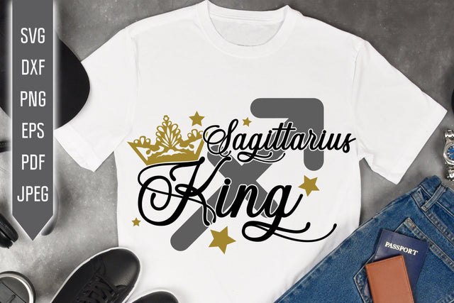 Sagittarius King Svg. Zodiac Sign Svg. Horoscope Svg. Sagittarius Sign Svg. Sagittarius Shirt. November Svg. Sagittarius Birthday Svg, dxf SVG Mint And Beer Creations 