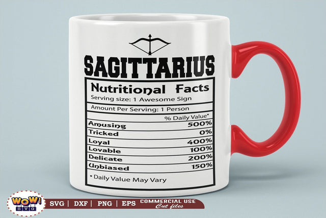 Sagittarius Nutritional Facts Svg , Zodiac sign svg, Nutrition, Zodiac svg SVG Wowsvgstudio 