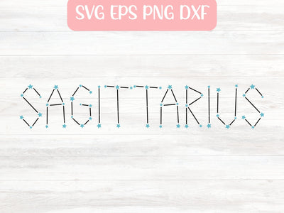Sagittarius Zodiac Sign SVG File for Cricut or Silhouette, Horoscope Sublimation PNG, Digital Download Commercial Use SVG Apple Grove Designs 