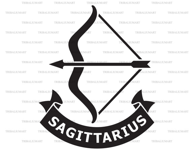 Sagittarius zodiac sign SVG TribaliumArtSF 