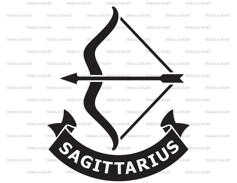 Sagittarius zodiac sign SVG TribaliumArtSF 