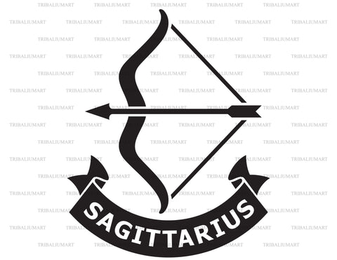 Sagittarius zodiac sign SVG TribaliumArtSF 