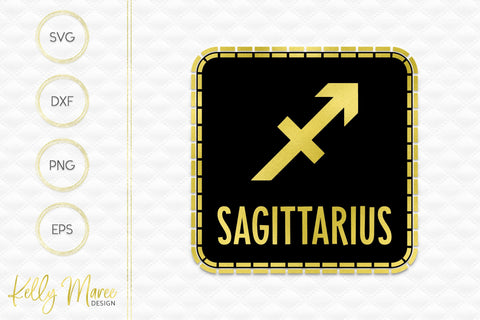 Sagittarius Zodiac SVG Cut File Kelly Maree Design 