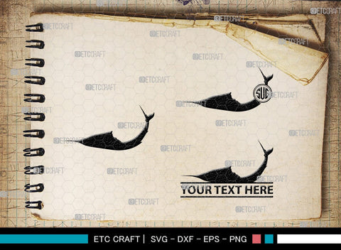 Sail Fish Monogram, Sail Fish Silhouette, Sail Fish SVG, Blue Marlin Svg, Marlin Svg, Swordfish Svg, Sea Fish Svg, SB00312 SVG ETC Craft 