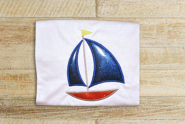 Sailboat Applique Embroidery Embroidery/Applique Designed by Geeks 